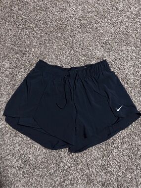 Nike Black Women's Athletic Running Shorts with Swoosh